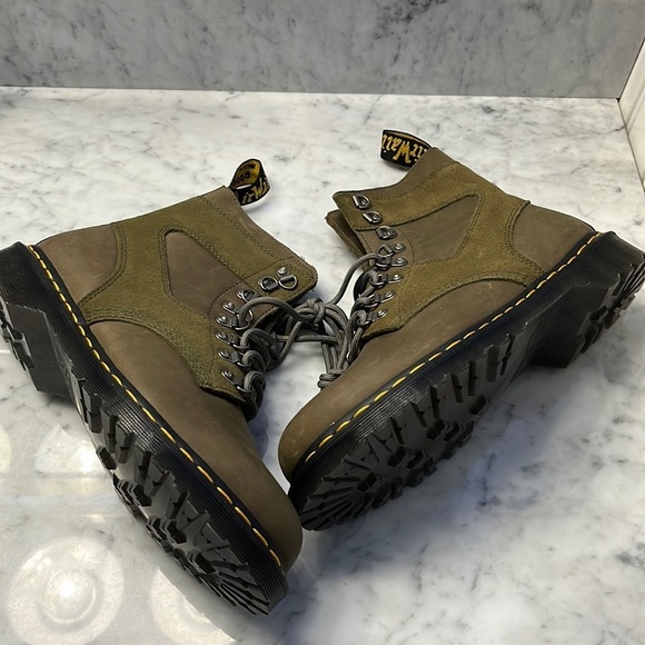 Dr. Martens 1460 Pascal Leather & Suede Lace Up Boots New Size 9 NEW main image 2